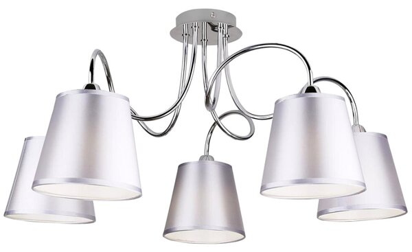 Duża srebrna lampa sufitowa - 4X K315 F9-S24
