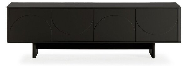 Czarna szafka pod TV 180x55x40 cm Solei – MOME