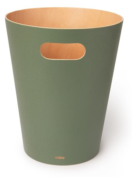 Zielony biurowy kosz na śmieci 7,5 l Woodrow – Umbra