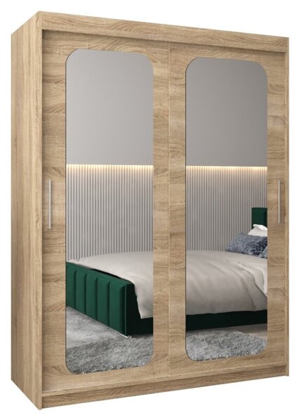 Szafa przesuwna garderoba Promo T3 150 wys. 200 cm sonoma + sonoma
