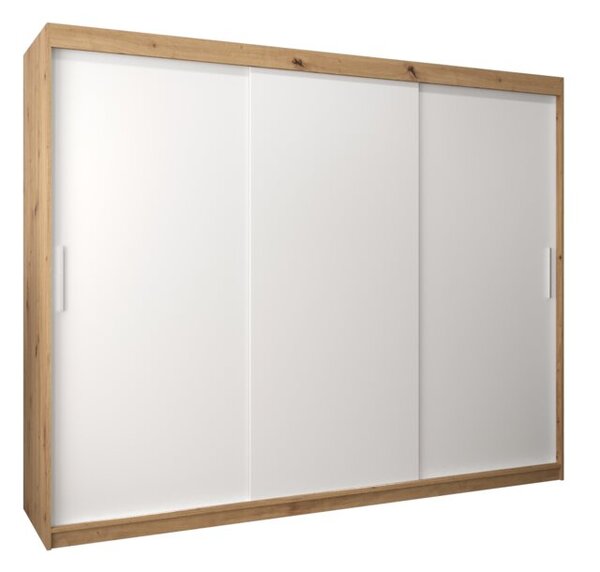 Szafa przesuwna garderoba Tokyo 250 wys. 200 cm artisan + biaÅy