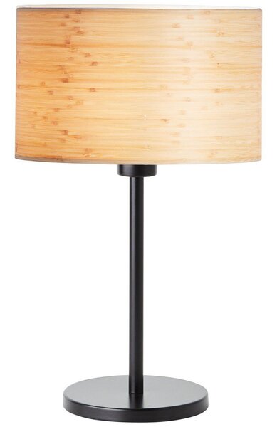 Lampka stołowa z drewnianym kloszem Romm
