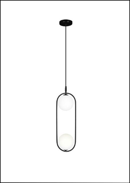 Nowoczesna czarna lampa wisząca - K142 C5-D88
