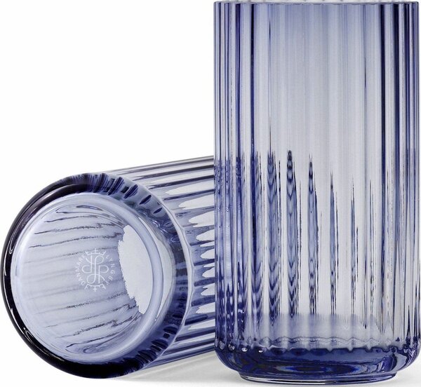 Wazon Lyngby 15 cm blue szklany
