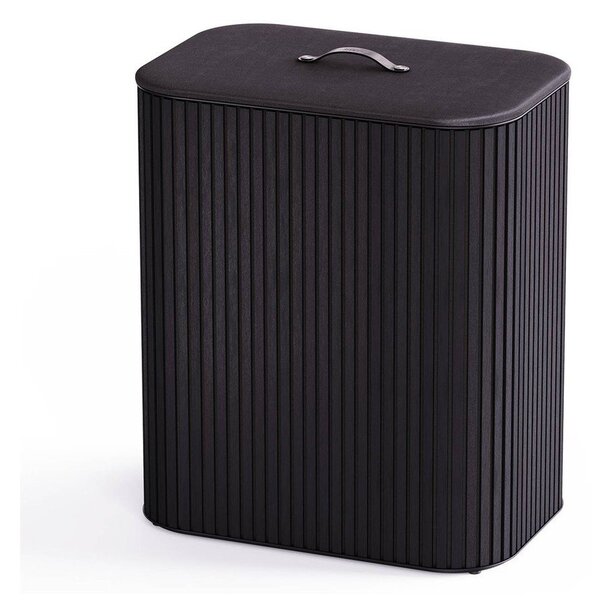 Czarny bambusowy kosz na pranie 2x45 l Tota Luxe – Joseph Joseph