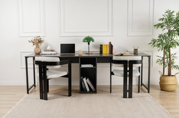 Biurko z matowym wykończeniem 60x240 cm Twin – Kalune Design