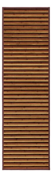Musztardowo-brązowy bambusowy chodnik 60x200 cm – Casa Selección