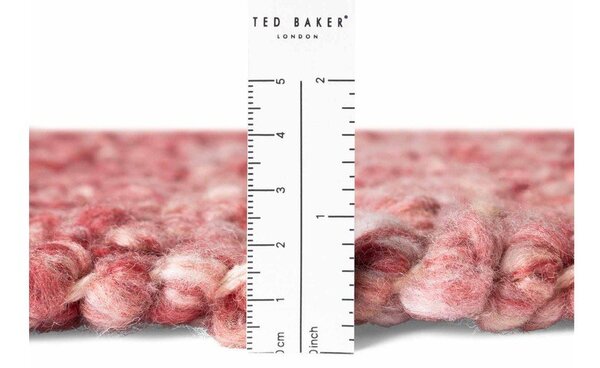 Ciemnoróżowy dywan z materiału bouclé tkany ręcznie 160x230 cm Notting Hill Portobello – Ted Baker