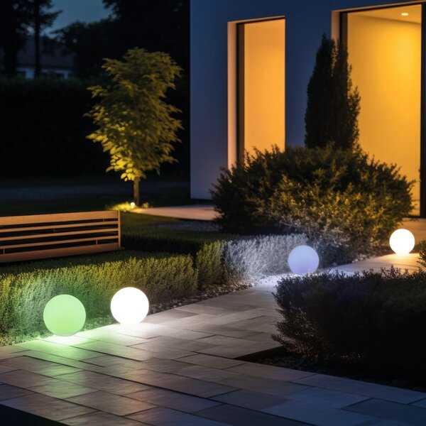 Solarna lampa zewnętrzna LED (wysokość 28 cm) Melo – Reality