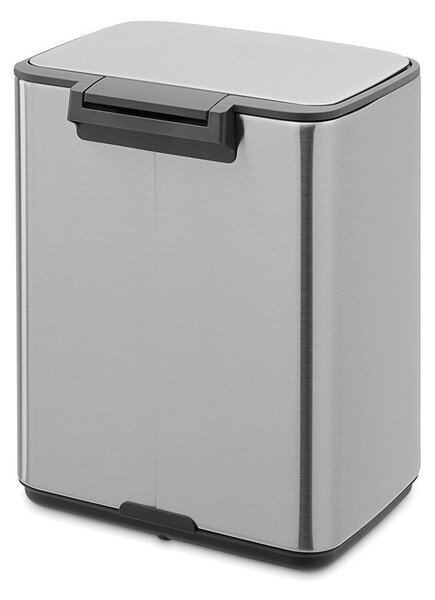 Stalowy kosz na śmieci z pedałem w kolorze matowego srebra 7 l Bo – Brabantia