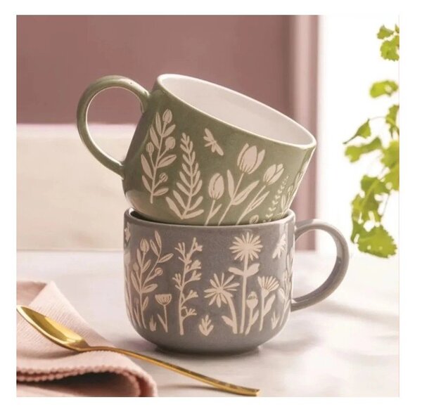 Zielony kubek ceramiczny 400 ml In The Meadow – Mason Cash