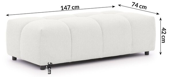 Biały podnóżek Albane – Ropez