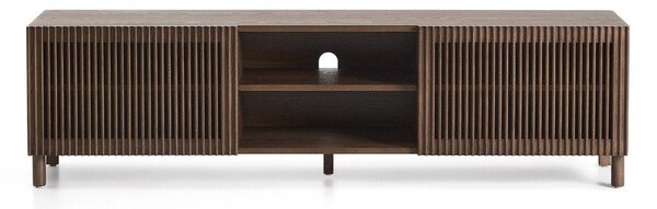 Ciemnobrązowa szafka pod TV w dekorze orzecha 180x49,5x42,5 cm Beyla – Kave Home