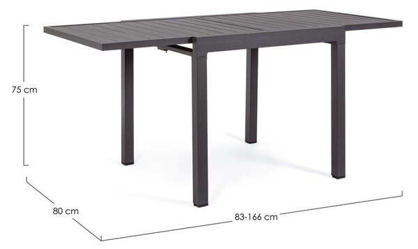 Aluminiowy stół ogrodowy 80x83 cm Pelagius – Bizzotto