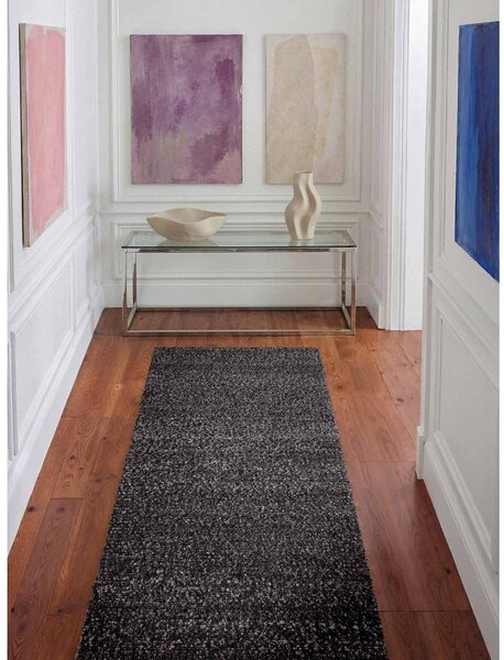 Ciemnoszary chodnik z materiału bouclé tkany ręcznie 80x200 cm Notting Hill Portobello – Ted Baker