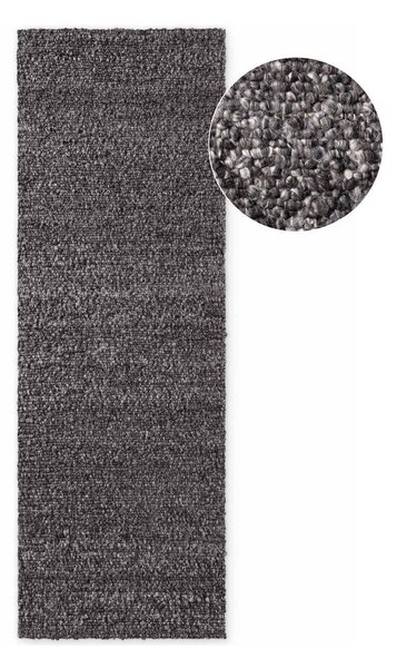 Ciemnoszary chodnik z materiału bouclé tkany ręcznie 80x200 cm Notting Hill Portobello – Ted Baker