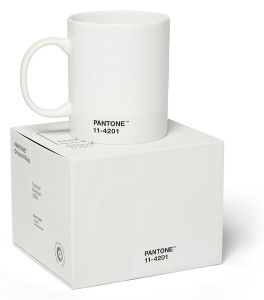 Biały kubek ceramiczny 375 ml Cloud Dancer - Pantone