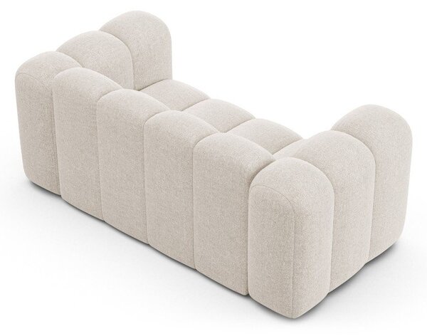 Kremowa sofa z tkaniny szenilowej 170 cm Lupine – Micadoni
