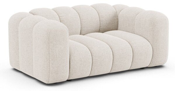 Kremowa sofa z tkaniny szenilowej 170 cm Lupine – Micadoni