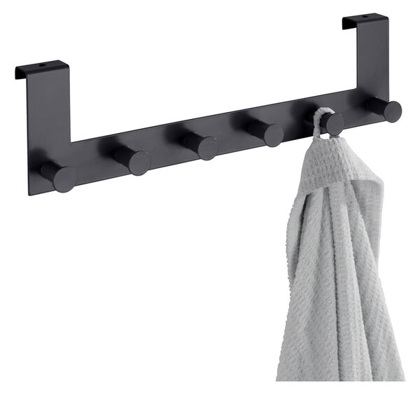 Czarny metalowy wieszak na drzwi 39 cm Celano – Wenko