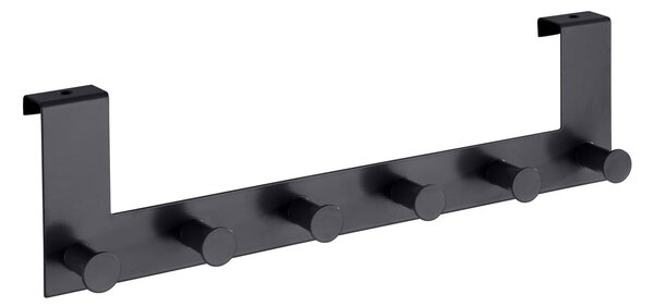 Czarny metalowy wieszak na drzwi 39 cm Celano – Wenko