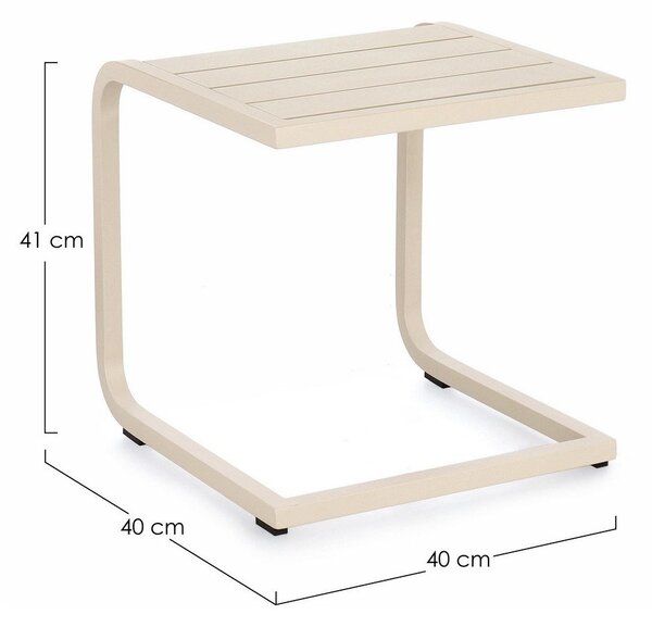 Aluminiowy stolik ogrodowy 40x40 cm Taylor – Bizzotto