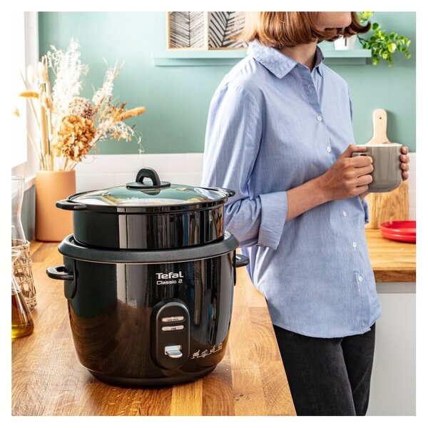 Czarne urządzenie do gotowania ryżu RK103811 – Tefal