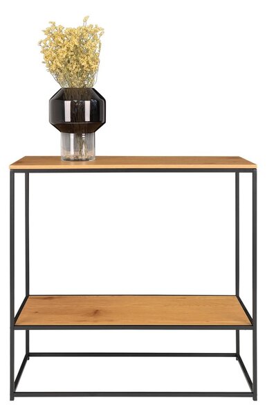 Konsola z blatem w dekorze dębu 80x36 cm Vita – House Nordic