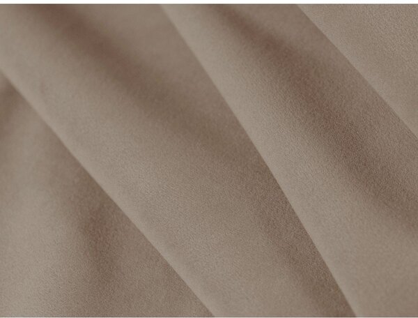Jasnobrązowe tapicerowane łóżko dwuosobowe 140x200 cm Linea – Micadoni