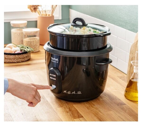 Czarne urządzenie do gotowania ryżu RK103811 – Tefal