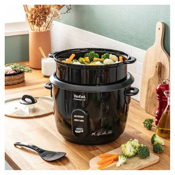 Czarne urządzenie do gotowania ryżu RK103811 – Tefal