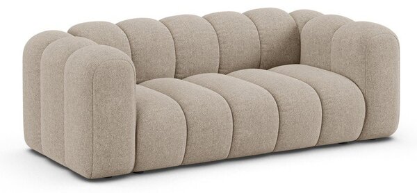 Beżowa sofa z tkaniny szenilowej 200 cm Lupine – Micadoni