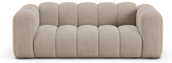 Beżowa sofa z tkaniny szenilowej 200 cm Lupine – Micadoni