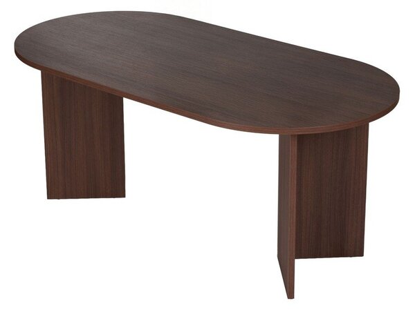 Stół w dekorze orzecha 89,5x180 cm Sablin – Kalune Design