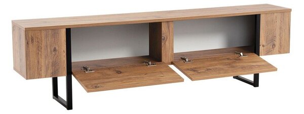 Szafka pod TV w dekorze sosny w naturalnym kolorze 180x50x29,5 cm Serenity – Kalune Design