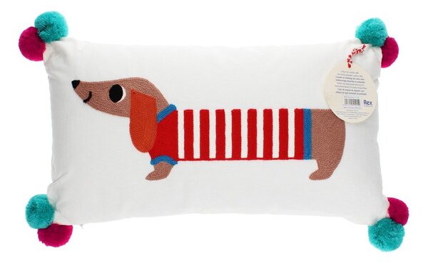Poduszka dziecięca z mieszanki bawełny 50x33 cm Sausage Dog – Rex London