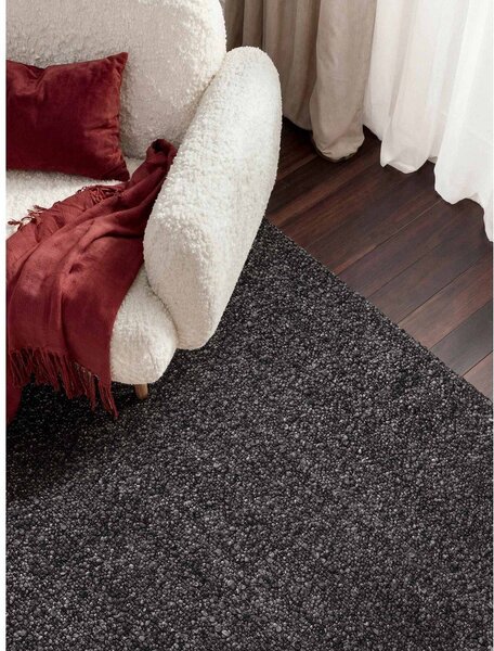 Ciemnoszary dywan z materiału bouclé tkany ręcznie 120x170 cm Notting Hill Portobello – Ted Baker