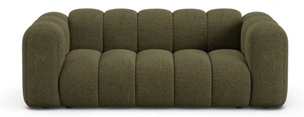 Zielona sofa z tkaniny szenilowej 200 cm Lupine – Micadoni