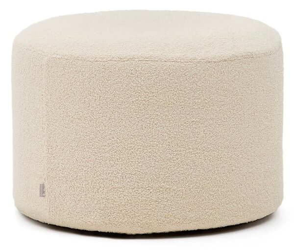 Kremowy puf z materiału bouclé Kaeli – Kave Home