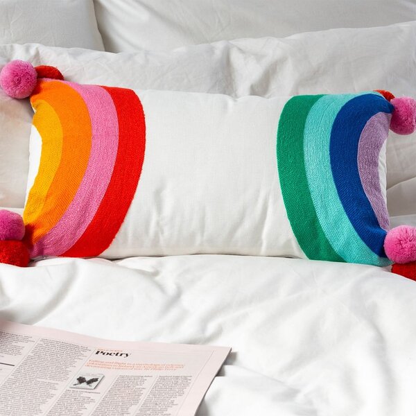 Poduszka dziecięca z mieszanki bawełny 50x33 cm Rainbow – Rex London