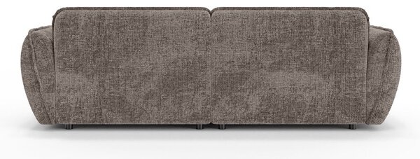 Szarobrązowa sofa z tkaniny szenilowej z szezlongiem 252 cm Nelia Big – Ropez