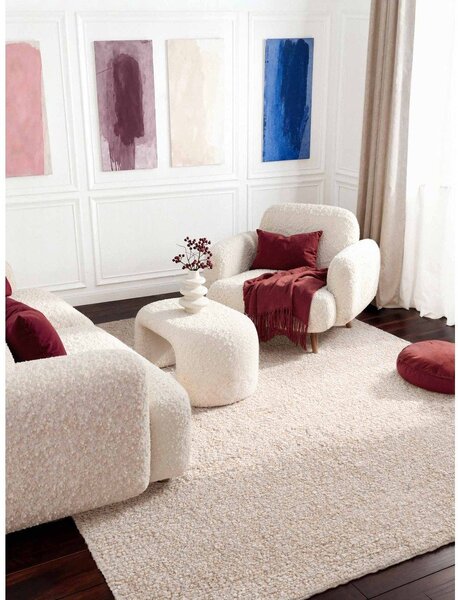 Kremowy dywan z materiału bouclé tkany ręcznie 120x170 cm Notting Hill Portobello – Ted Baker