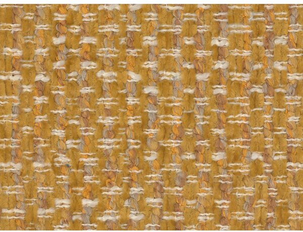 Musztardowe tapicerowane łóżko dwuosobowe ze schowkiem i stelażem 160x200 cm Solange – Micadoni