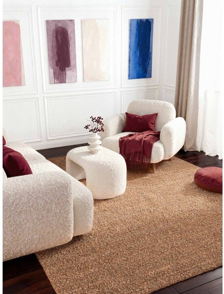 Beżowy dywan z materiału bouclé tkany ręcznie 120x170 cm Notting Hill Portobello – Ted Baker