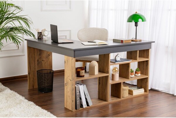 Biurko w dekorze sosny 120x130 cm Vesper – Kalune Design