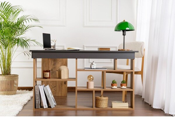Biurko w dekorze sosny 120x130 cm Vesper – Kalune Design