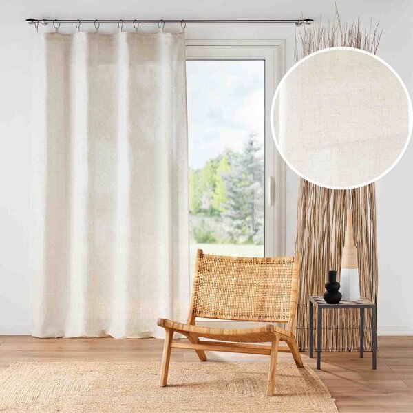 Kremowa zasłona 140x240 cm Pauline – douceur d'intérieur