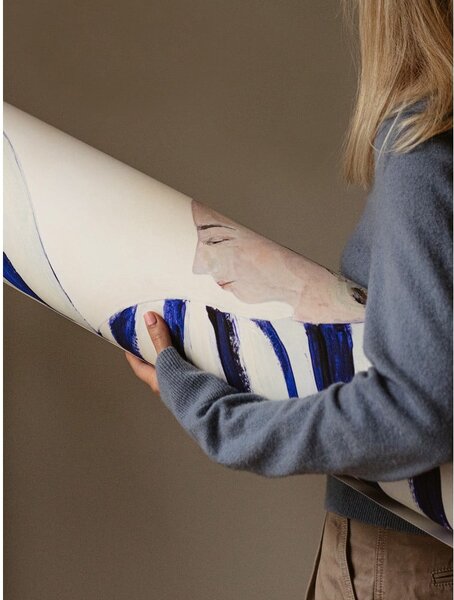 Plakat 50x70 cm Blue Stripe at Concorde – Sofia Lind – The Poster Club