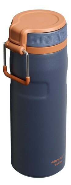 Ciemnoniebieski termos ze stali nierdzewnej 470 ml IceFlow™ Bottle Twist Flip Twilight – Stanley