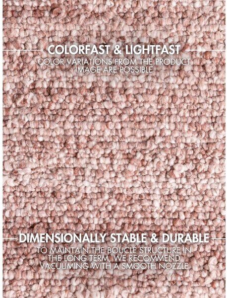 Szaroróżowy chodnik z materiału bouclé tkany ręcznie 80x200 cm Notting Hill Portobello – Ted Baker